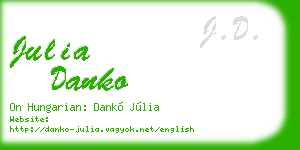 julia danko business card